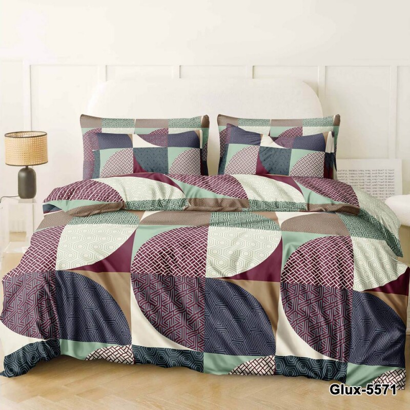 Постільна білизна Бязь Голд Люкс двоспальний комплект простирадло на резинці 160*200 4350dr