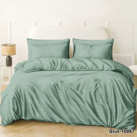 Постільна білизна Бязь Голд Люкс євро комплект простирадло на резинці 180*200 4349er