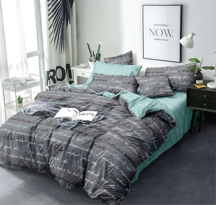 Постільна білизна Бязь Голд Люкс євро комплект 4348e